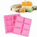 Wholesale Easy Release  DIY 6 Cavity Silicone Soap Molds