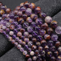 HZ Hot Natural Customized Factory-made Phantom Amethyst Round Beads Support HZ Bracelet Necklace Earrings