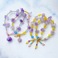 Wholesale Natural Lavender Amethyst Raw Beads Crystal Cluster Healing Stone Stretch Bracelets