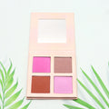 Factory OEM Private Label Powder Blusher Long Lasting High Pigment 4 Colors Cosmetic Makeup Blush Palette