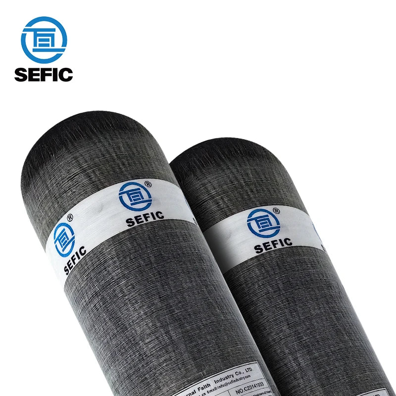 High Pressure Carbon Fiber Cylinder 9L 300 bar Oxygen tank for SCBA Fire Fighting