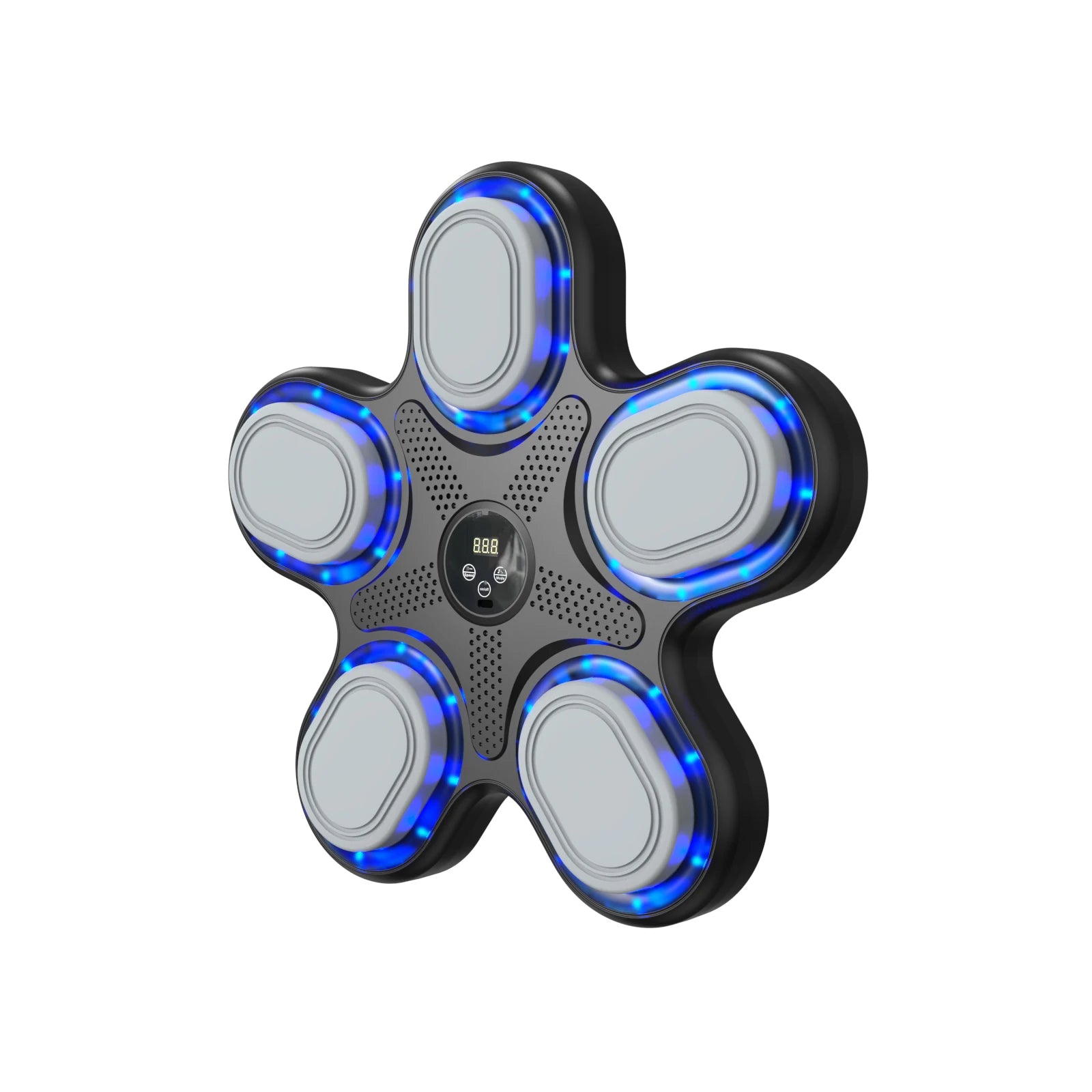 Smart Electronic Boxing Wall Target with 9 Adjustable Gears LED Music Rhythm Training Modes Punch Speed Tracking for Home Gym