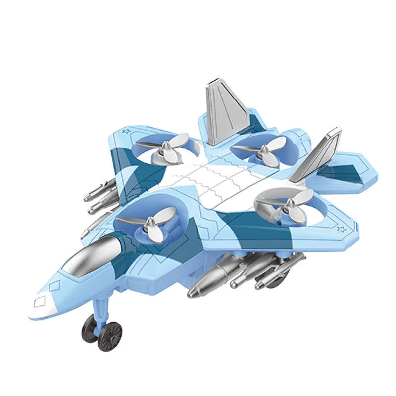 Zhiqu Wholesale Children's Toy Airplane Fighter Jet Model 360 Stunt Rotating Inertia Drive Durable Plastic 5-7 Years Unisex Fun