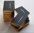 Luxury Business Cards with Hot Stamping Custom Logo CMYK Color Edges Custom Design on Art Paper (300gsm-800gsm Thickness)
