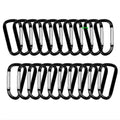 Custom logo Flat Carabiner Metal Keychain Ornament Accessories D-Shape Carabiner Hooks NO 6 Hardware  Hooks