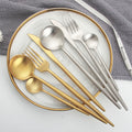 High Quality Goa Flatware Cutipol 18/10 Stainless Steel  Gold Cutlery Flatware Set
