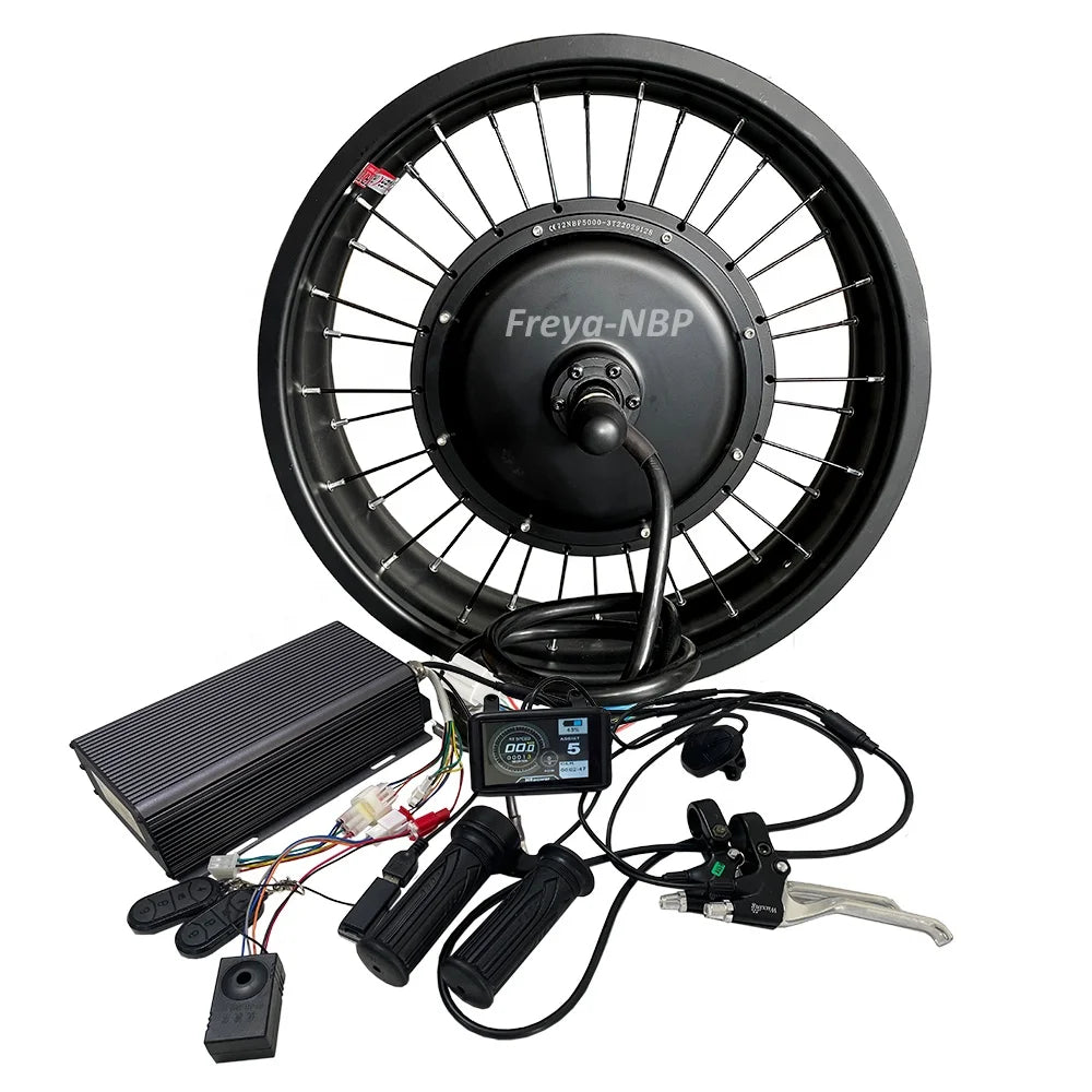 USA Stock SUPER-73 Bike Waterproof 20inchx4.0 72V5000W 170/190mm Electric Bike Bicycle Conversion Kit with 1S Gear