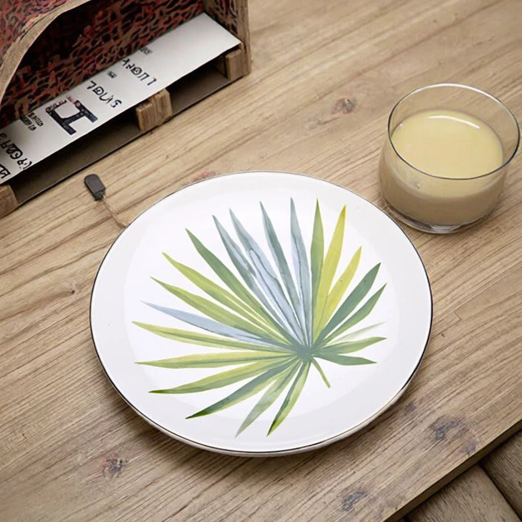 Strong Competitiveness Cheap White Plate With Custom Decal Design Restaurant Elegant White Ceramic Tableware Solid Color