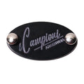 Luxury Brand Name Handbag Zinc Alloy Enamel Oval Logo Plate Metal Emblems Rivets-Manufacturer Made Hardware for Fashionable