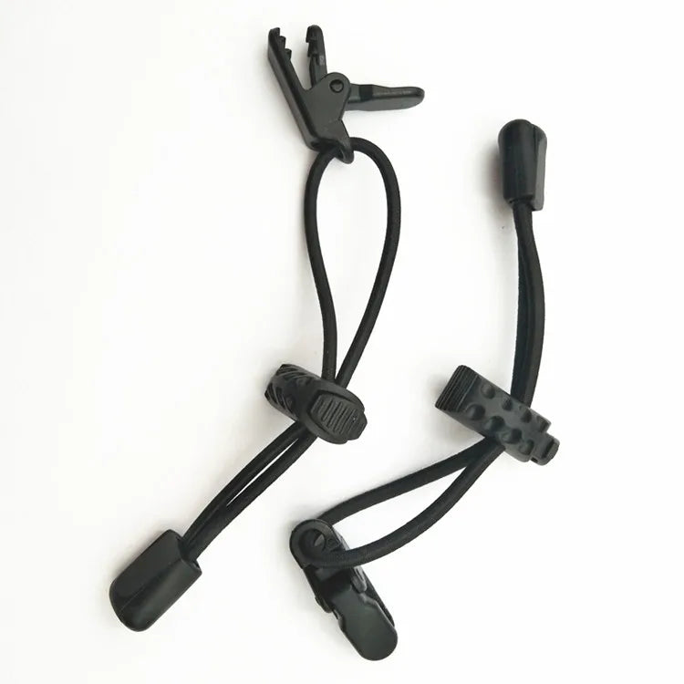 Adjustable Backpack Hiking Stick Securing Fixing Buckle Rope Lanyard Walking Pole Cane Alpenstock Carry Tie Cord - Elastic Clip