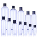 Press Cap PCR PET Plastic Bottle Transparent clear Round Bottle 1OZ 2OZ 3OZ 4OZ 5OZ 6OZ 7OZ 8OZ 10OZ 16OZ 22OZ 25OZ 30OZ 35OZ