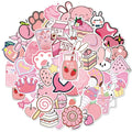 50Pcs New Pattern Cute Pink Kawaii Sticker Label Graffiti Vsco Fresh Vinyl Stickers