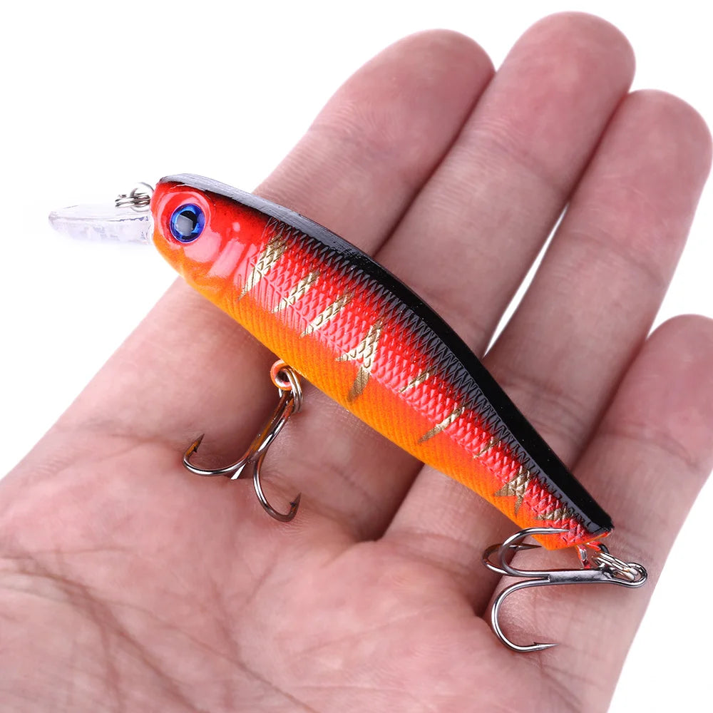 Peche 6 Colors Minnow Baits Pesca Wobbler Lure Fishing Tackle Carp Fishing Lures