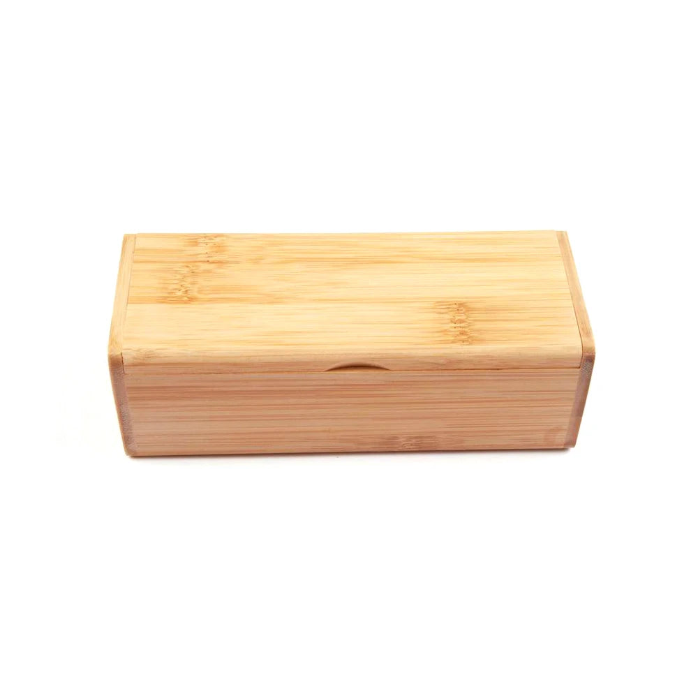 2023 Bamboo Wood Wooden case Boxes Package Storage Custom logo Sunglasses case