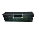 Custom High Quality Luxury Leather TV Cabinet with Storage Drawers Floor Stand Console for Bedroom and Living Room