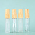 In Stock 5ml 10ml Frosted/clear Glass Spray Bottle With Wood Grain Spray for Perfume