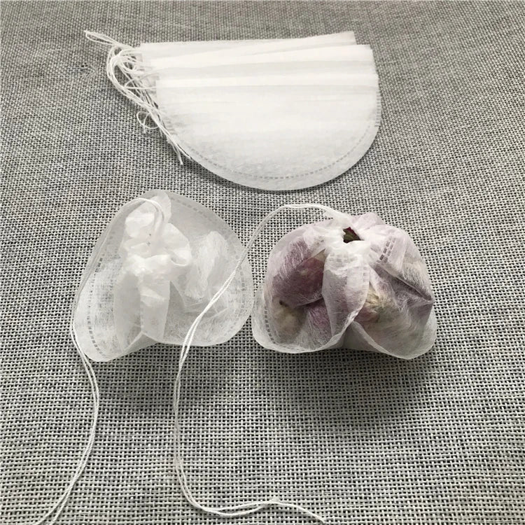 New Design Boat Shape Bag Bio Degradable Corn Fiber Tea Bags with Draw Strings