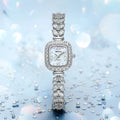 NIBOSI 2675 Women Bling Luxury Wrist Watch Dreamy Fishtail Chain Strap Zirconia Diamond Bracelet Female Quartz Watches