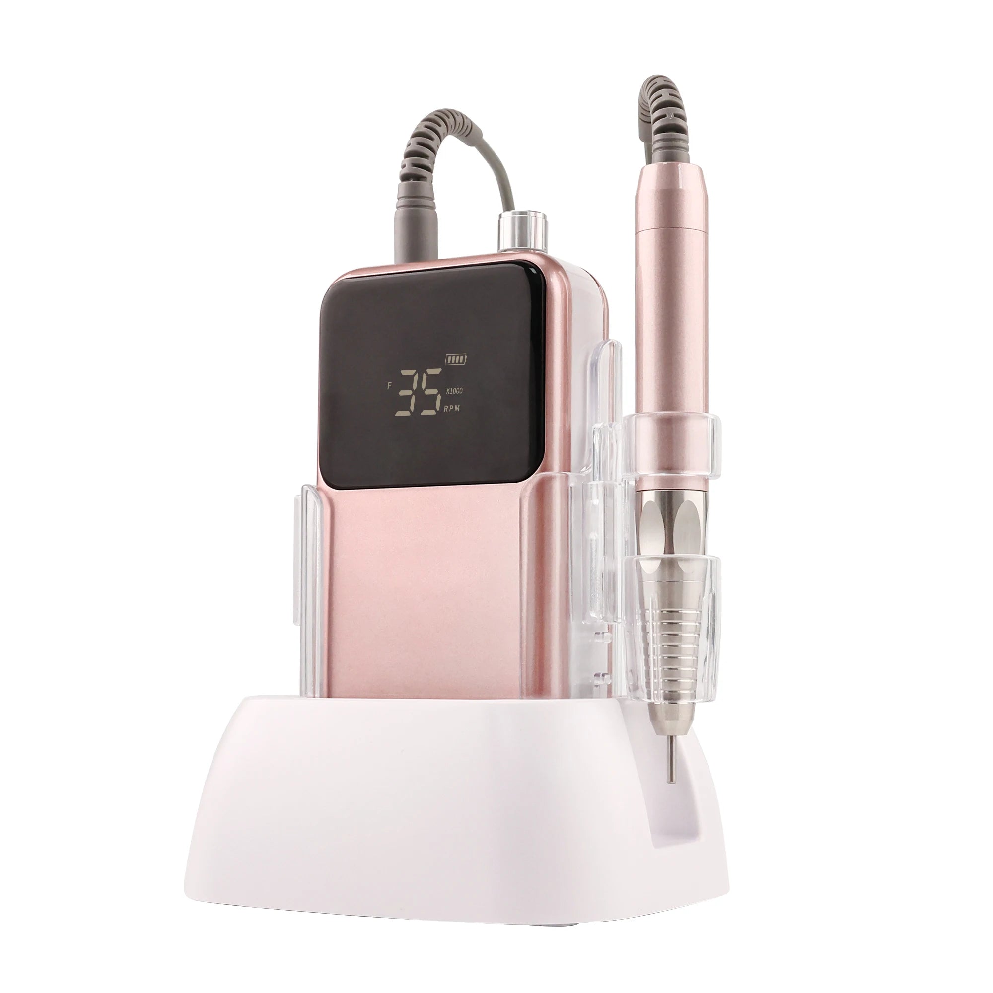High Speed Exclusive 85W New Product Magic Gradient Color Private Logo 35000Rpm Portable Brushless Rechargeable Nail Drill