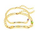 Custom Couples Stainless Steel Bracelet for Friendship Relationship Matching Couple Jewelry Gift