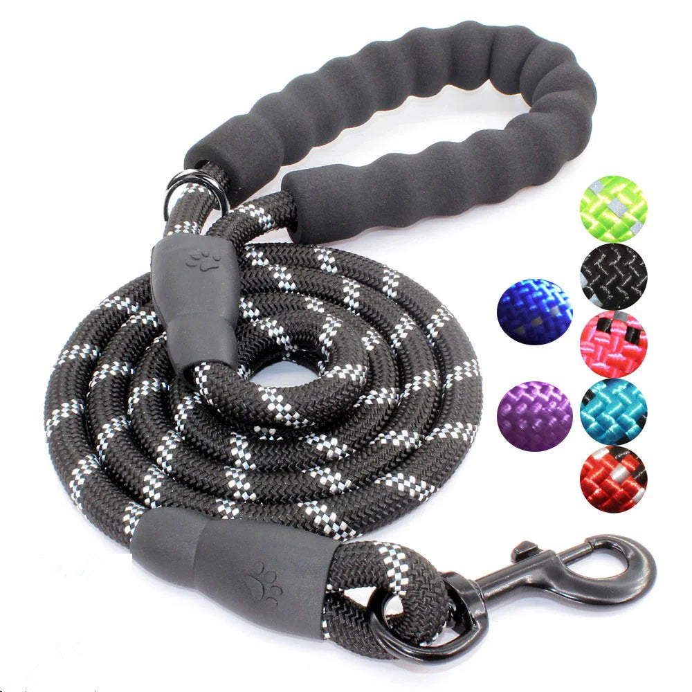 Anti-lost Multi Color Round Nylon Reflective  Retractable Dog Leash Correa De Perro