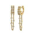 Gemnel 2026 Popular Jewelry 925 Silver Hypoallergenic Link Chain Earring Double Hoops Huggie Earring
