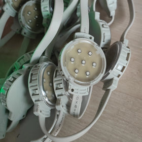 Led Rgb Pixel Module Point Lamp DC24V 50mm Full Color Modules Lights Source DMX512 8206 IC Control for IP68 Waterproof Outdoor