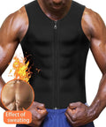 Mens Shapewear Shirts Vest Slim and Lift Shapewear High Compression Abdomen Men Sweat Shapewear