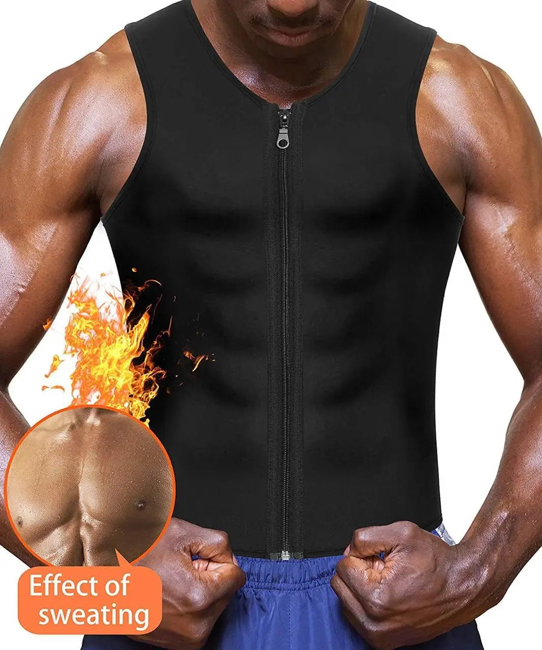 Mens Shapewear Shirts Vest Slim and Lift Shapewear High Compression Abdomen Men Sweat Shapewear