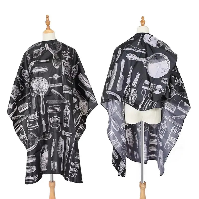 Wanmei Fashion Hair Salon Vintage Barber Shawl Hair Cutting and Dyeing Care Logo Customization Factory Haircut Apron