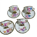 Factory Directly Sale Ceramic Tea Espresso Tea Cup Sets and Saucer Wholesale 90ml Tea Cups and Saucers Set 12