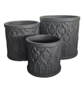 Chelsea Outdoor Garden Home Decor Factory Direct Durable Eco-Friendly Lightweight Fiber Clay Floor Flower Pots Drainage Hole
