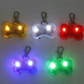LED Dog Collar Tag Waterproof Bone Shape Pet Safety Night Walking Lights Sport Style for Dogs