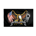 Wholesale Outdoor 100% Polyester 3x5ft Stock American POW MIA Eagle Flag Soft EN-71 AZO FREE Certified JOHNIN FLAG Brand