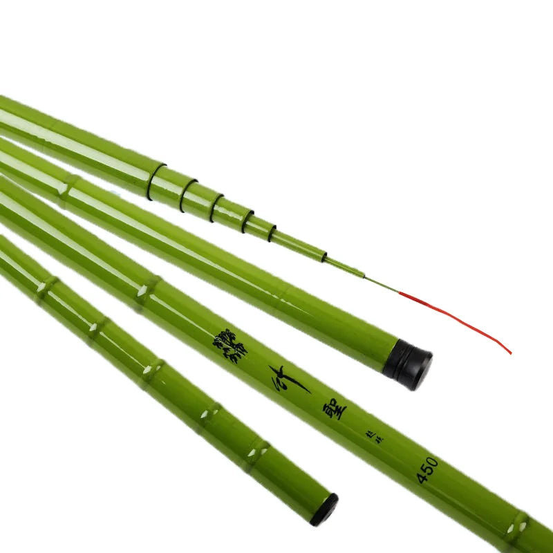 3.6m4.5m5.4m6.3m Best Selling Freshwater Strong Fiberglass Fishing Rod Price China Taiwan Telescopic Fishing Rod