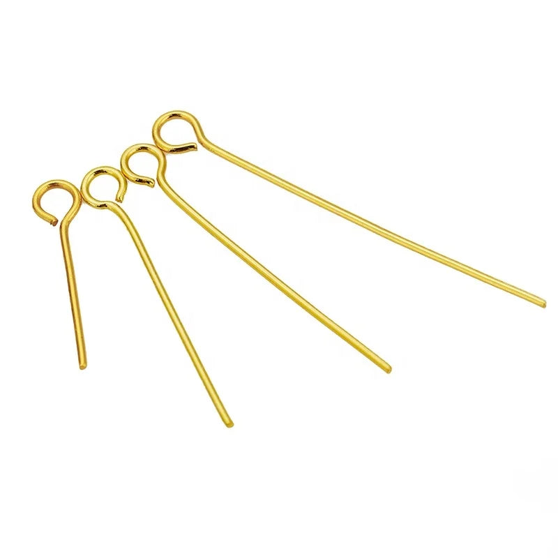Stainless Steel Gold Color Ear Pins Hooks DIY Earrings Findings for Handmade Crafts Jewelry Making