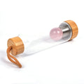 Crystal Healing Stones Water Bottle Glass Crafts Wholesale Polished Amethyst Ball Gemstone Water Cup