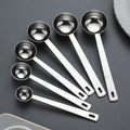 Kitchen Baking Tools Measuring Coffee Bean Spoon 5/10/15/20/25/30ml Stainless Steel Measuring Spoon