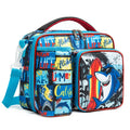 Large Waterproof Kids Lunch Box Reusable Insulated Oxford Cooler Bag Water Bottle Holder Cartoon Design Made Durable Polyester