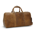 Large Capacity Genuine Leather Duffel Bag for Travel Outdoor Adventure Waterproof Strong Zipper Closure Shoe Storage for Camping