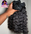Burmese Curly 100% Raw Hair Bundles Natural Black Color Raw Burmese Kinky Curly Hair Vietnamese Human Hair