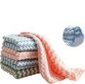 Premium Material Pink Microfiber Cleaning Rag Multi-Function Reusable Scrub Towel Pads
