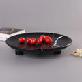 Low MOQ Fruit Dessert Plates Marble Stone Luxury Round Natural Marble Stone Salad Bowl Home Decorative Dry Fruit Grape Plate