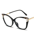Top Sale Vintage Cat Eye Big Frame Anti-blue Light Glasses Women Optical TR90 Frames