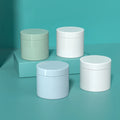 Luxury Cosmetic Packaging 100ml 200g 250ml Unique Frosted Plastic Jar with Screw Top for Skin Care Lotion Face Cream & Eye Cream