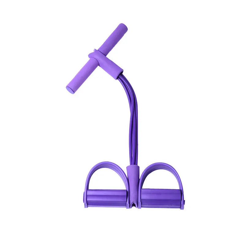 Hot Sale 4 Tubes Resistance Bands Sit-Up Pull Rope Pull Reducer