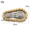 Stainless Steel Chain Gear Fidget Spinner for Boys and Girls Sensory Bike Chain Gears Toy Party Favors