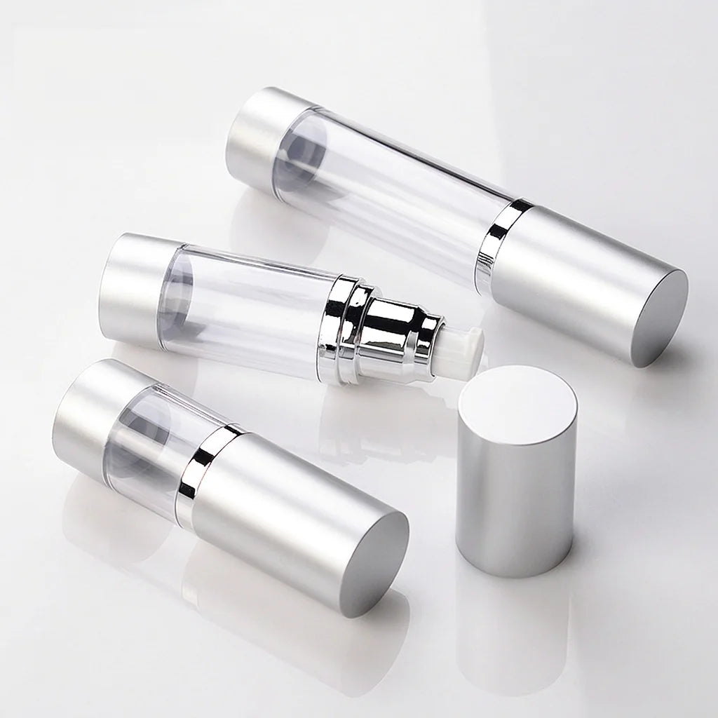 Free Sample 15ml 30ml 50ml Skincare Packaging Bottle Airless Lotion Foundation Vacuum Bottle Cosmetic Storage Dispenser Bottle
