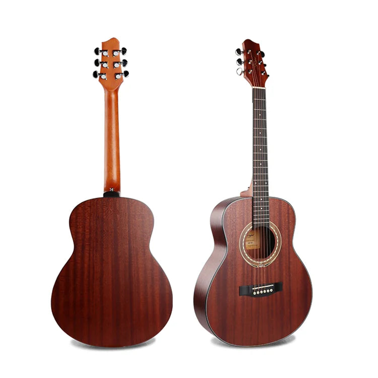 36-Inch Mahogany Acoustic Guitar with Die-Cast Head Machine for Travelers MegaBDM