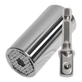Yunbei 7-19mm Metric Inch Socket 3/8 Hex Shank Receiver with Silver Ratchet Sockets 1/4 -3/4 Tool Set